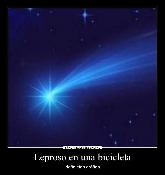 Leproso en una bicicleta - definicion gráfica