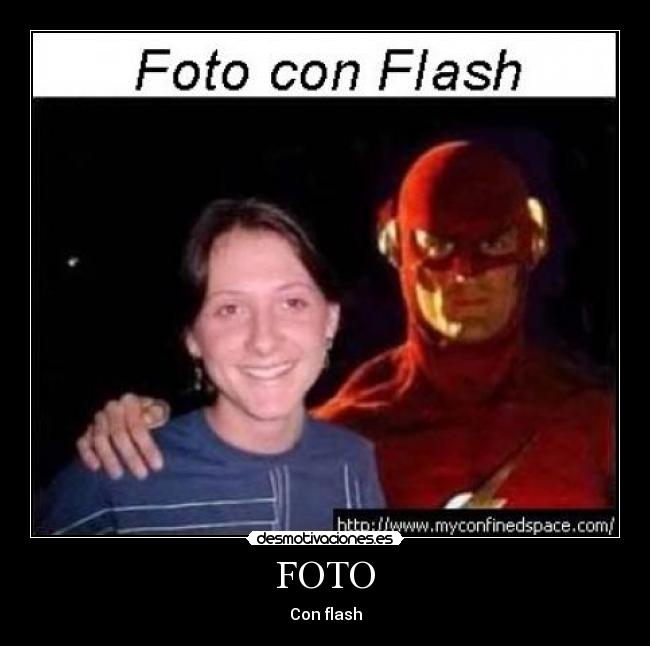 FOTO - Con flash