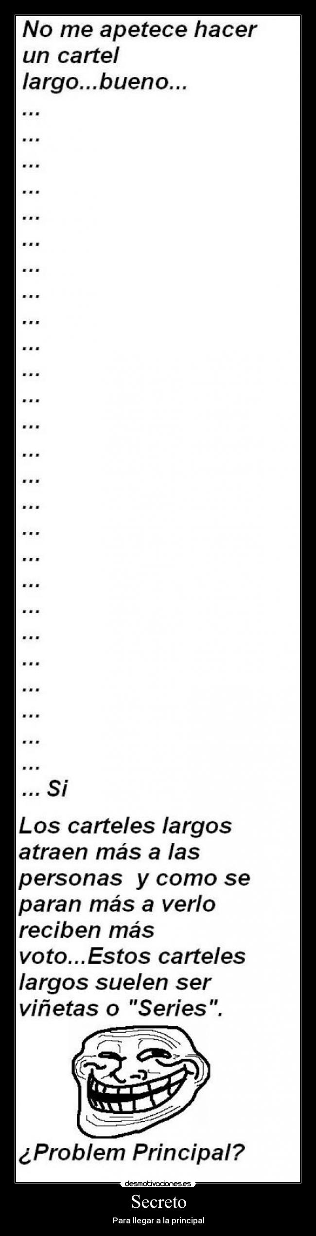 Secreto - Para llegar a la principal