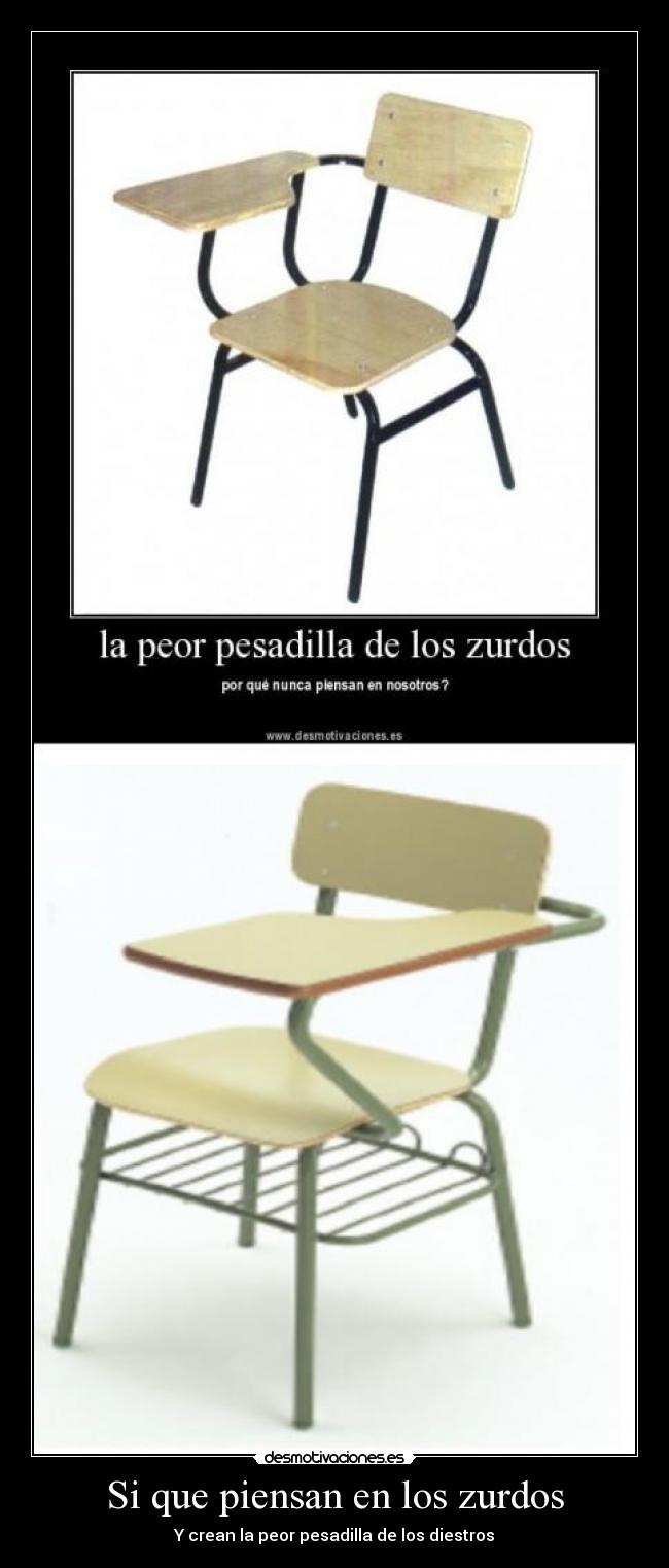 Si que piensan en los zurdos -