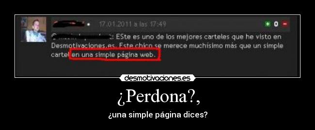 ¿Perdona?, - ¿una simple página dices?