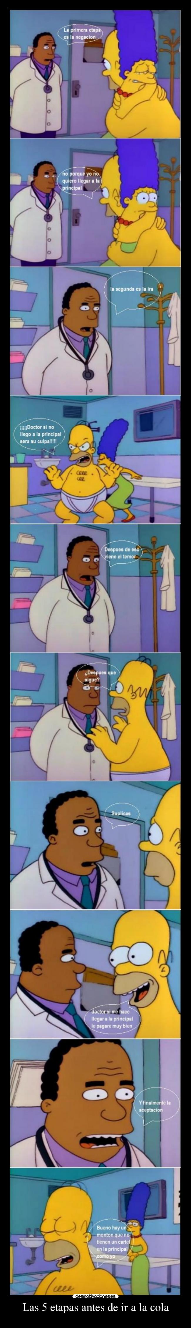 Las 5 etapas antes de ir a la cola -