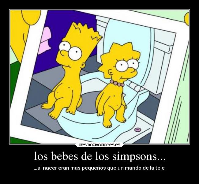 los bebes de los simpsons... -