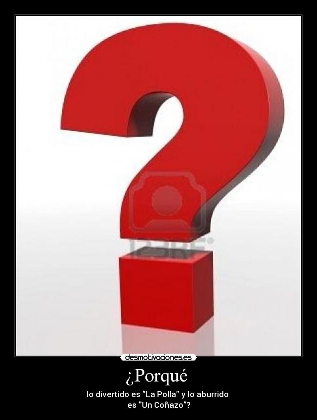 ¿Porqué -