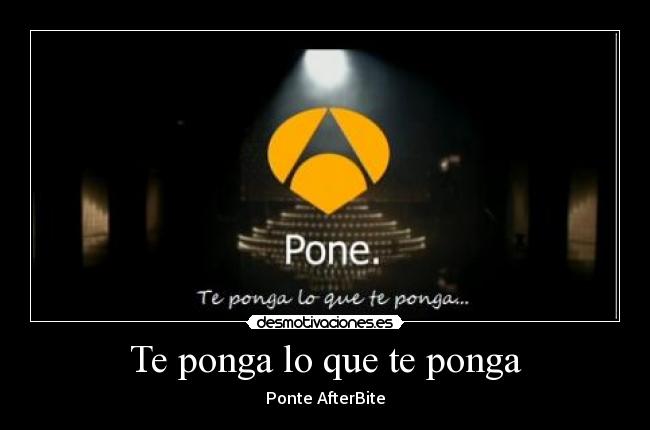 Te ponga lo que te ponga - 