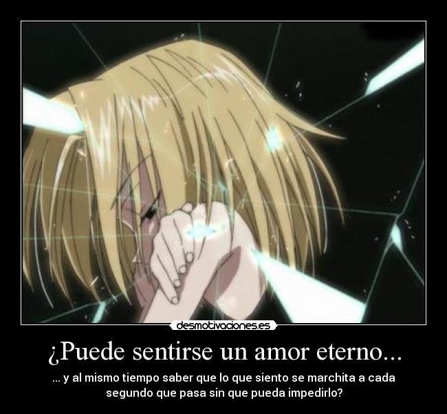 ¿Puede sentirse un amor eterno... -
