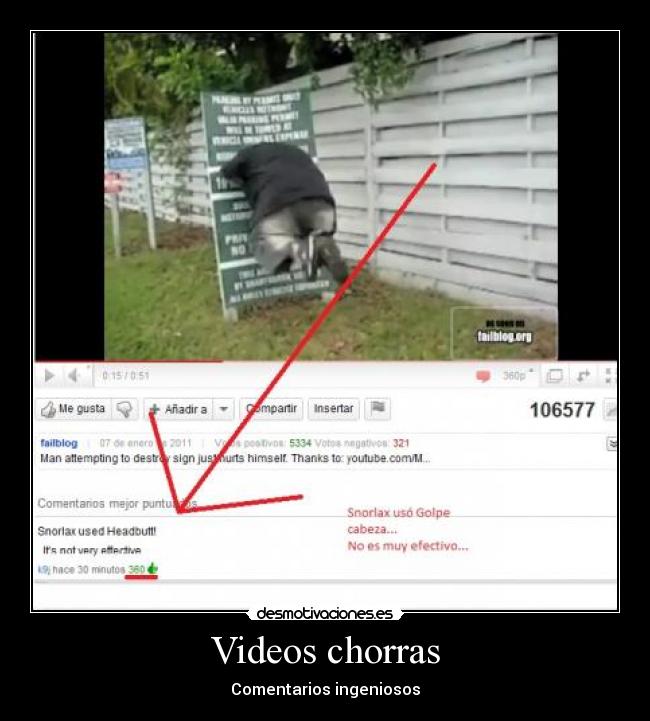 Videos chorras - Comentarios ingeniosos