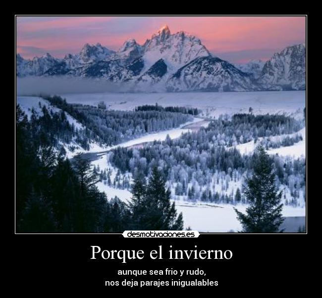 Porque el invierno - 