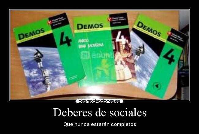 Deberes de sociales -