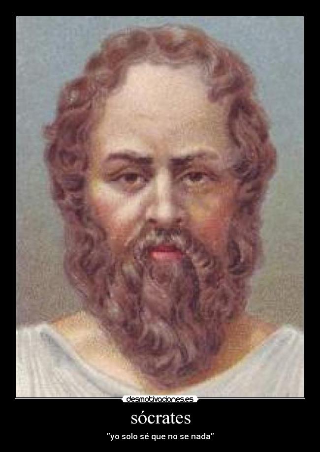 sócrates - yo solo sé que no se nada