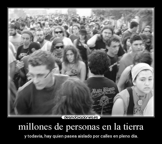 millones de personas en la tierra - 