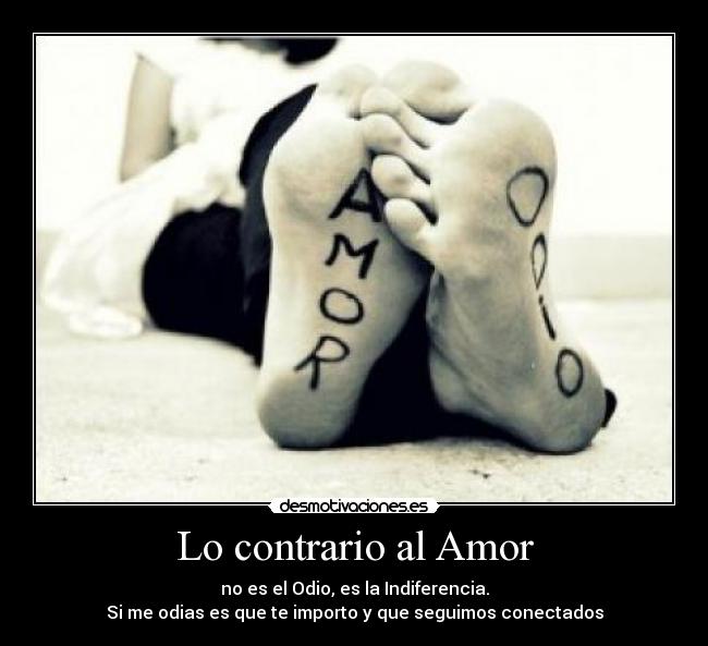 Lo contrario al Amor - 