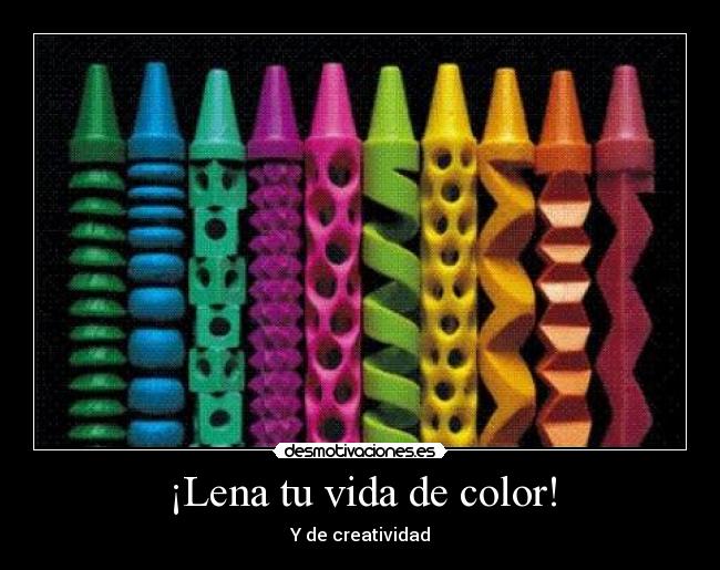 ¡Lena tu vida de color! - Y de creatividad