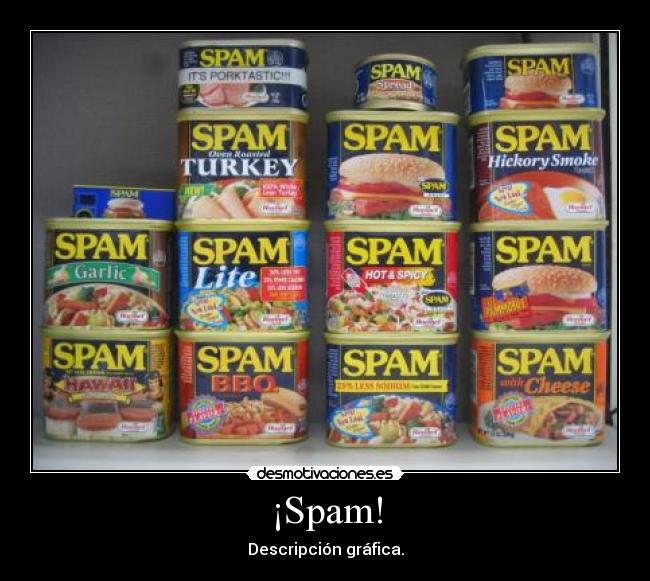 ¡Spam! - Descripción gráfica.