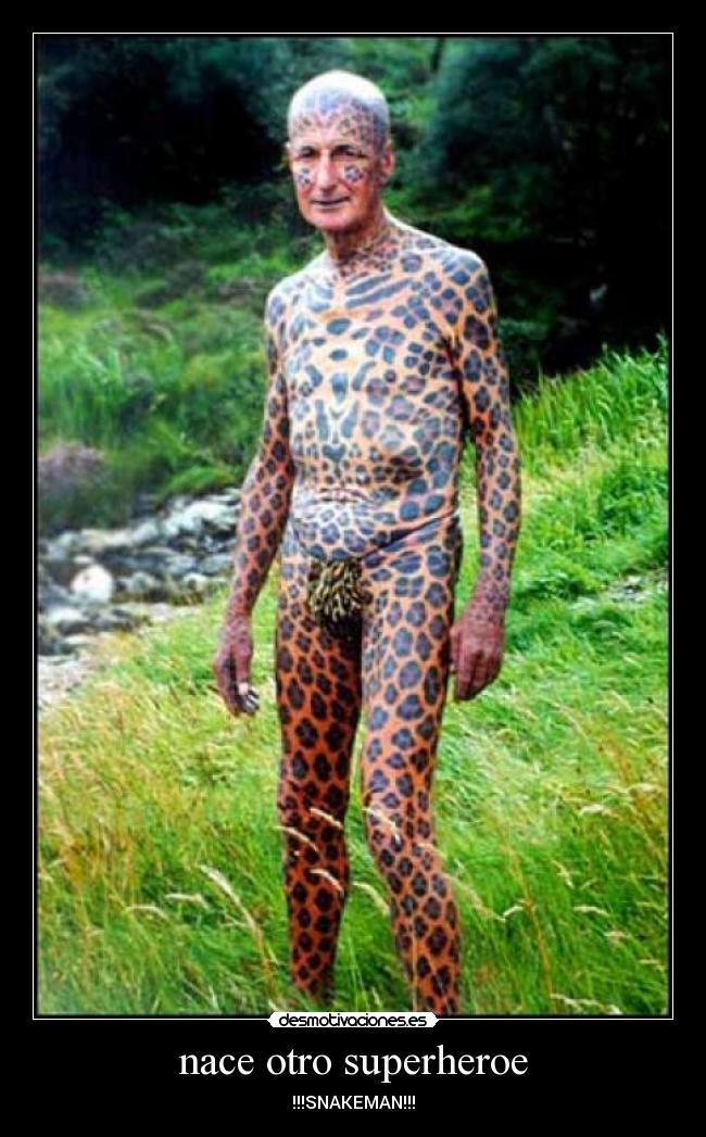 nace otro superheroe - !!!SNAKEMAN!!!