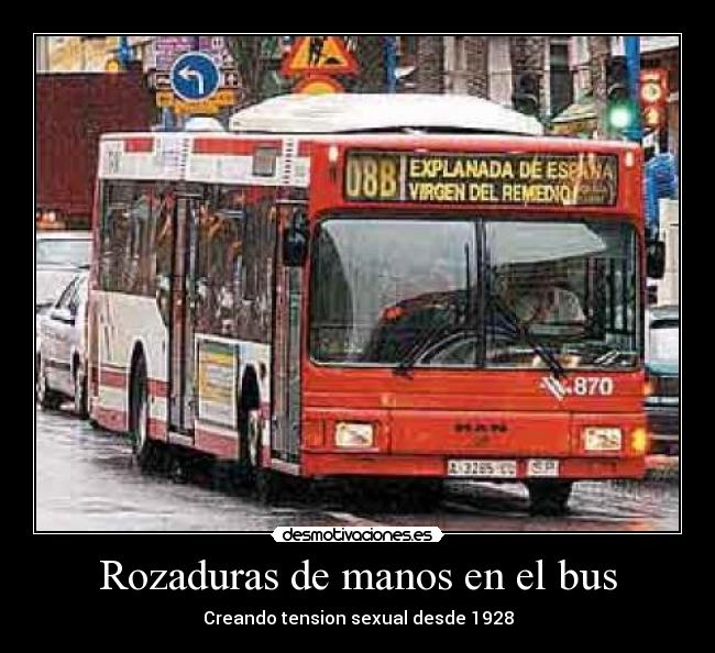 Rozaduras de manos en el bus - Creando tension sexual desde 1928