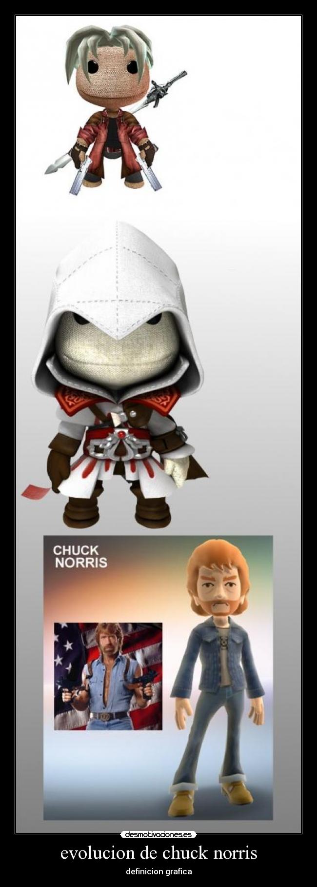 evolucion de chuck norris - definicion grafica