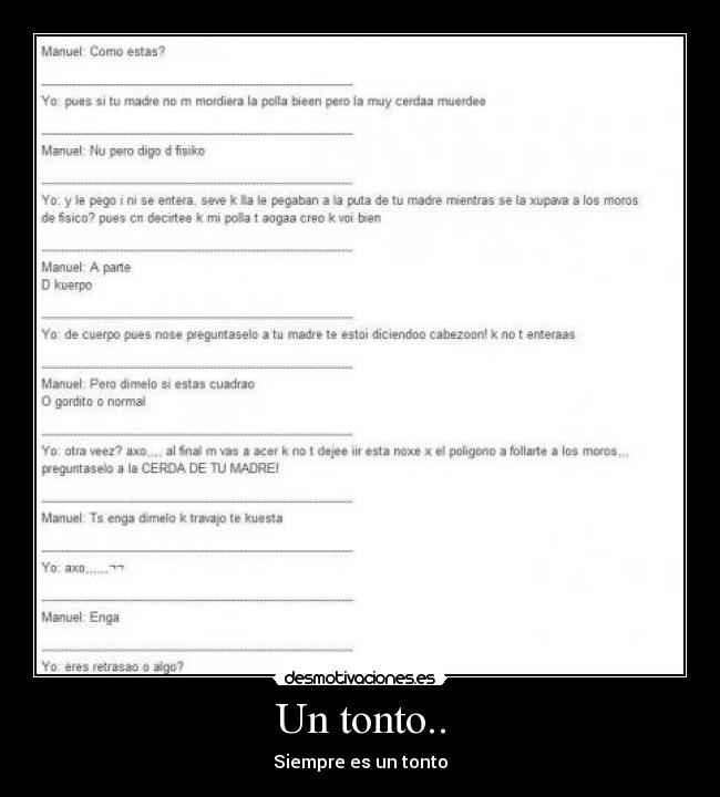 Un tonto.. - 