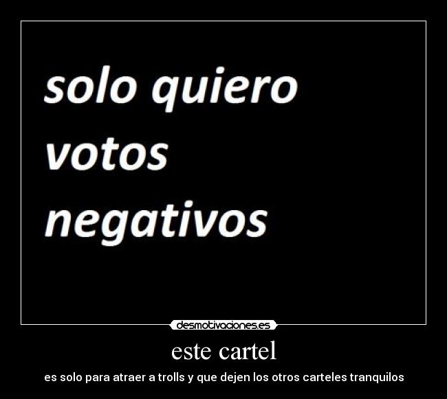 este cartel - 