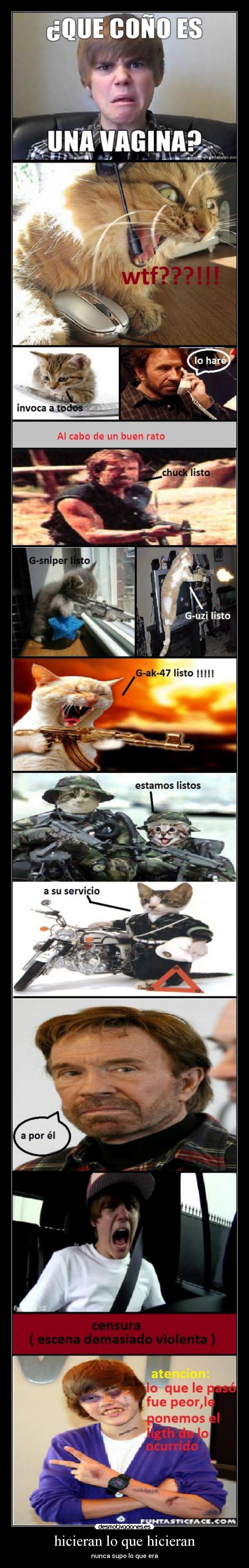 hicieran lo que hicieran - nunca supo lo que era