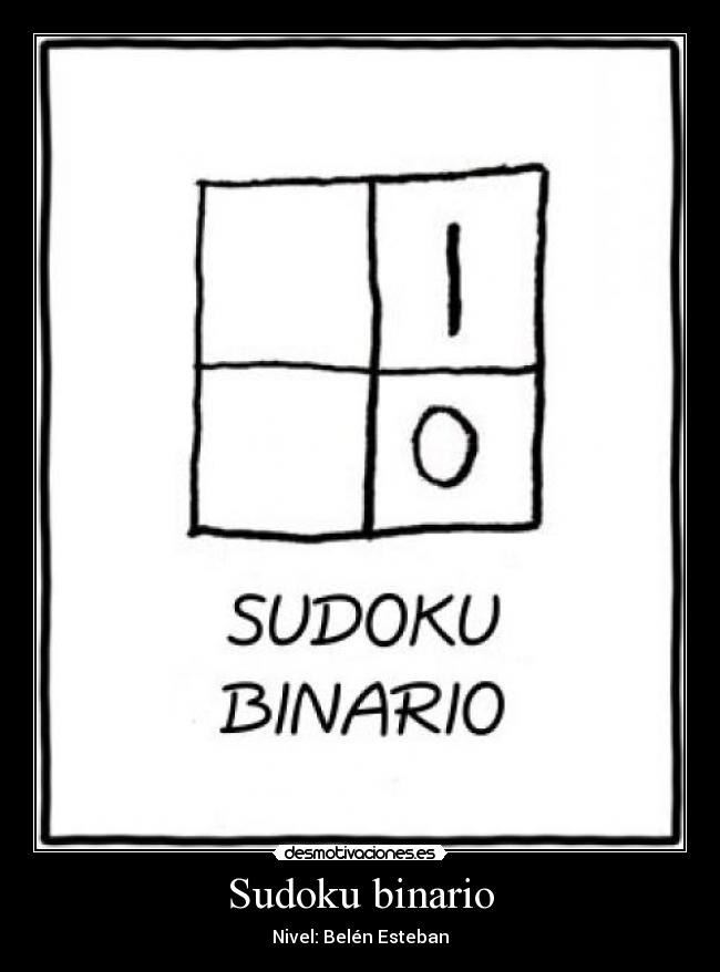 Sudoku binario -