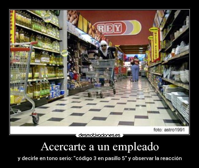 Acercarte a un empleado -