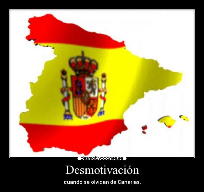 Desmotivación - cuando se olvidan de Canarias.