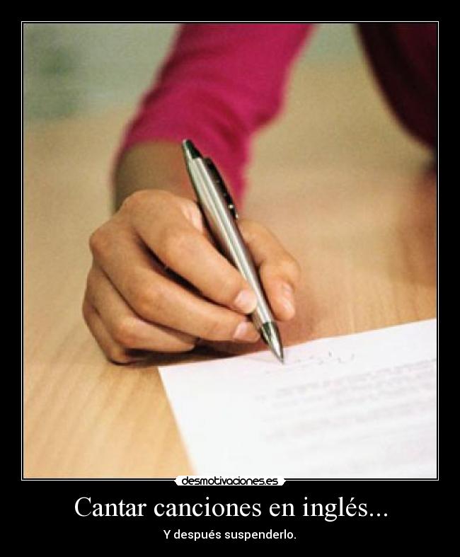 Cantar canciones en inglés... - 