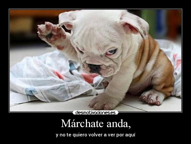 Márchate anda, -