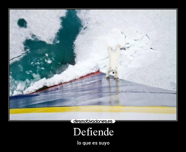 Defiende - lo que es suyo