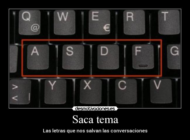 Saca tema - Las letras que nos salvan las conversaciones