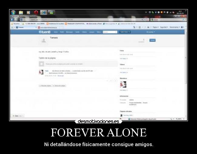 carteles forever alone tamara tamaruski93 desmotivaciones