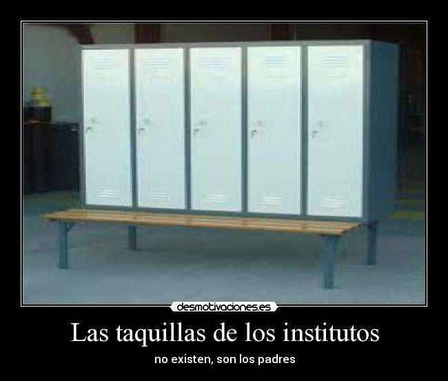 Las taquillas de los institutos - 