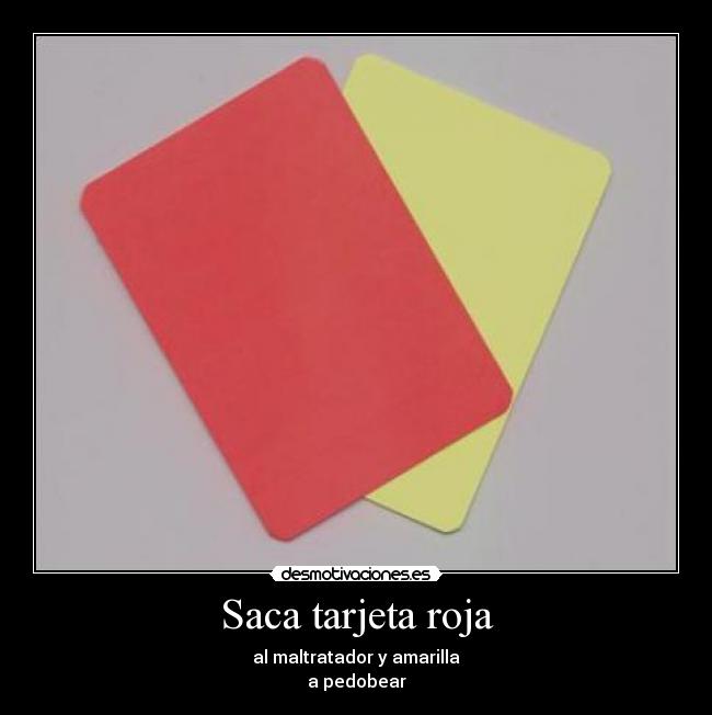 Saca tarjeta roja - 