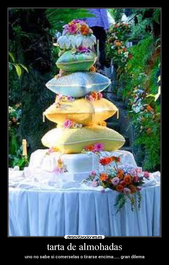 tarta de almohadas -