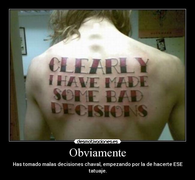carteles tatuaje fail decisiones desmotivaciones