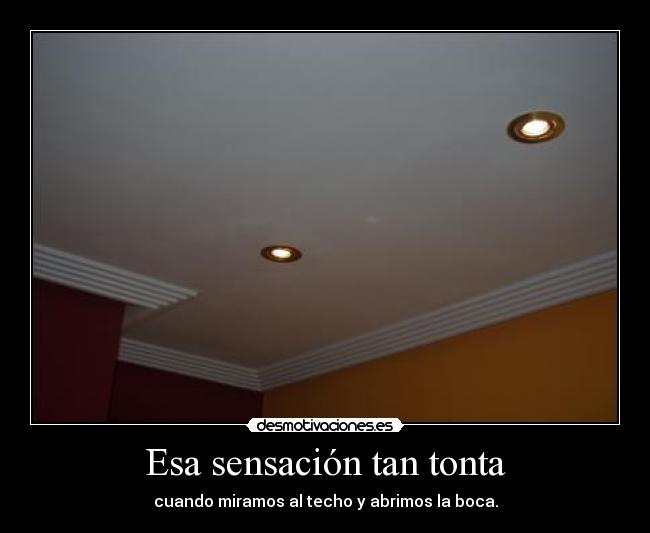 Esa sensación tan tonta -