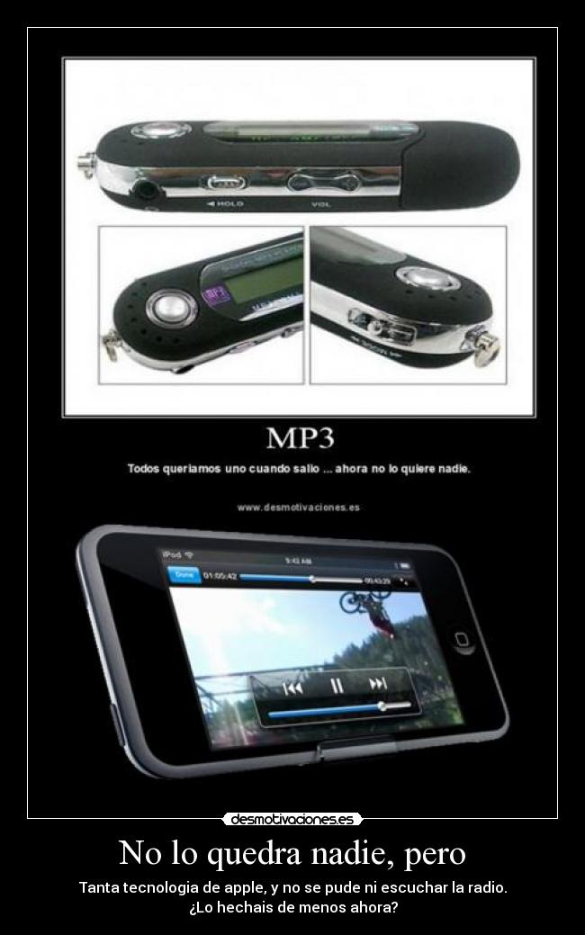 carteles apple mp3 desmotivacion radio musica video mp4 ipod touch desmotivaciones