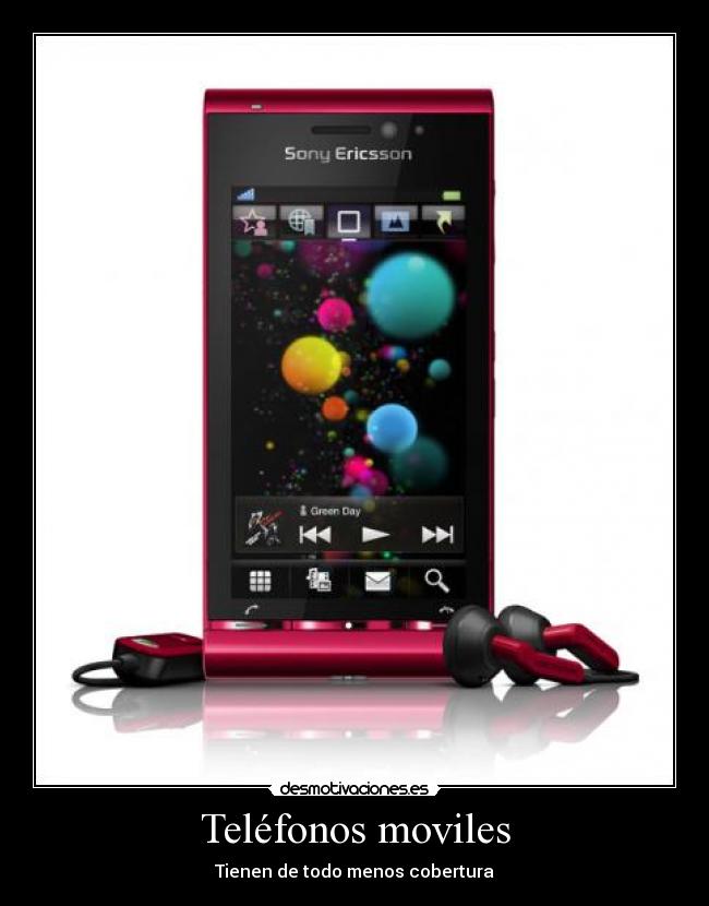 Teléfonos moviles - Tienen de todo menos cobertura