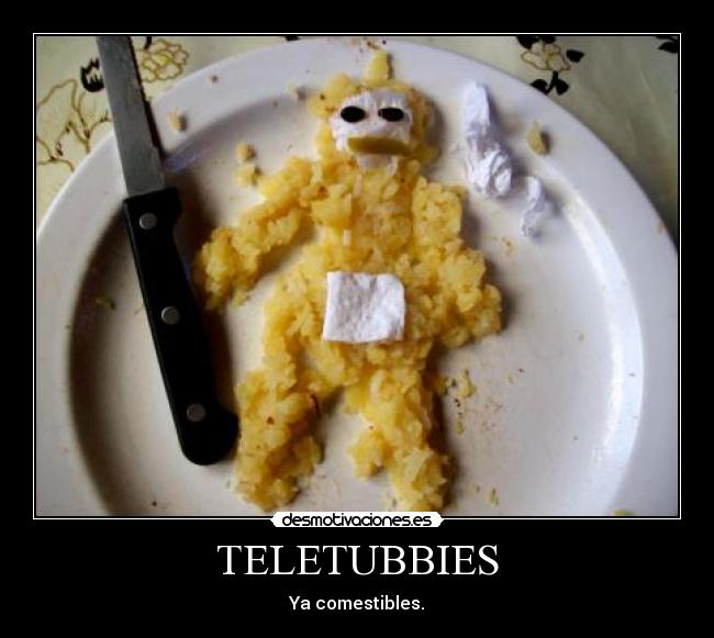 carteles teletubbies desmotivaciones