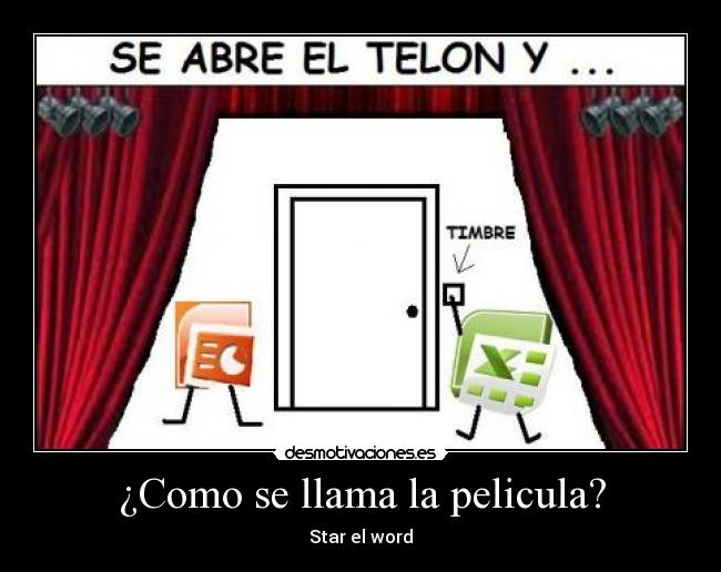 ¿Como se llama la pelicula? - Star el word