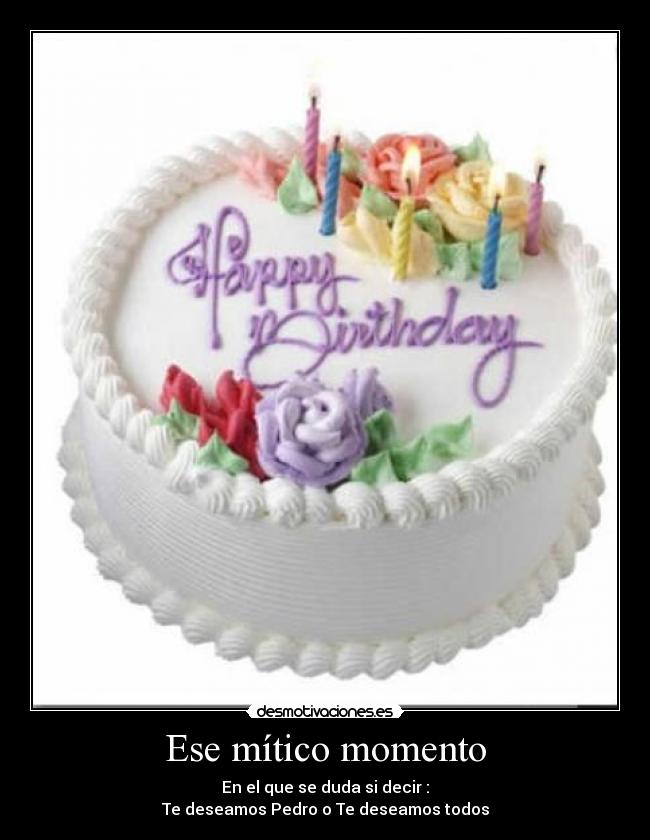 Ese mítico momento -