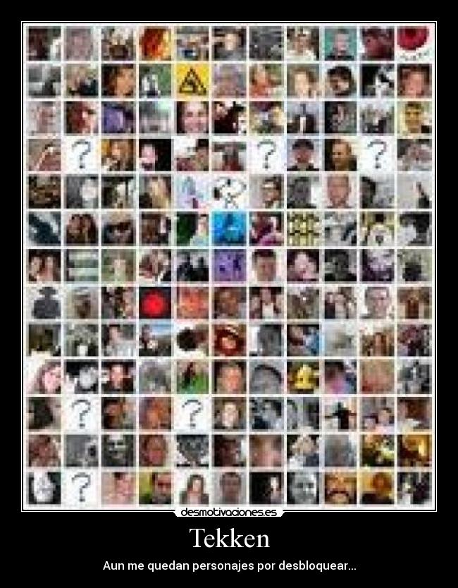 Tekken - Aun me quedan personajes por desbloquear...