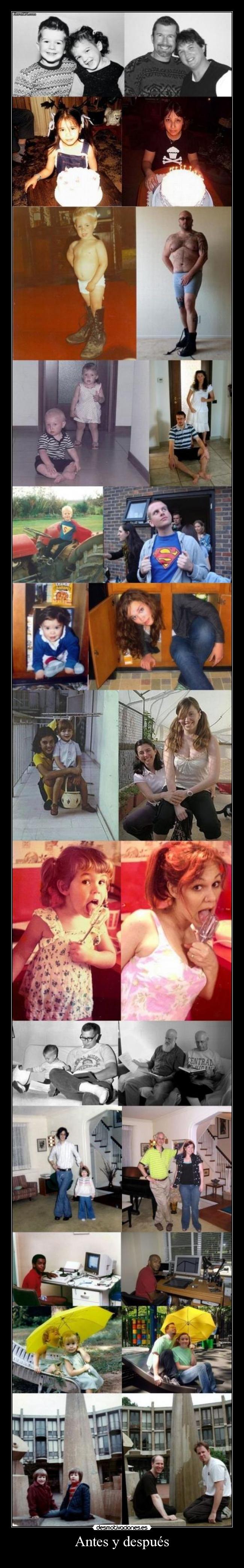 Antes y después -