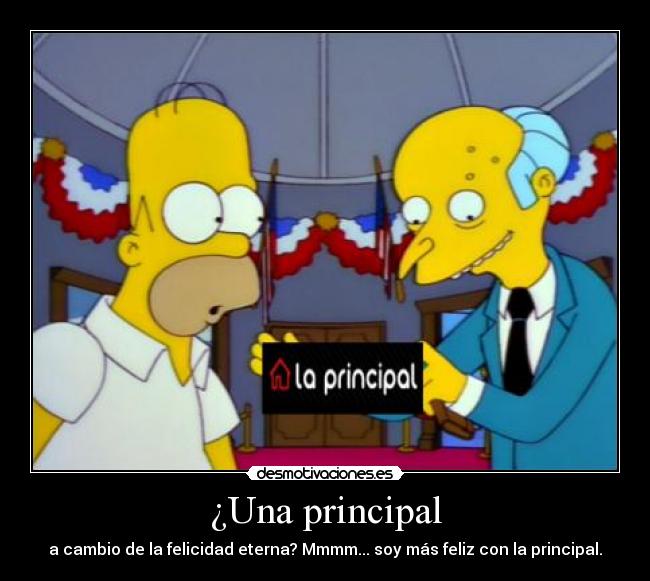 ¿Una principal -