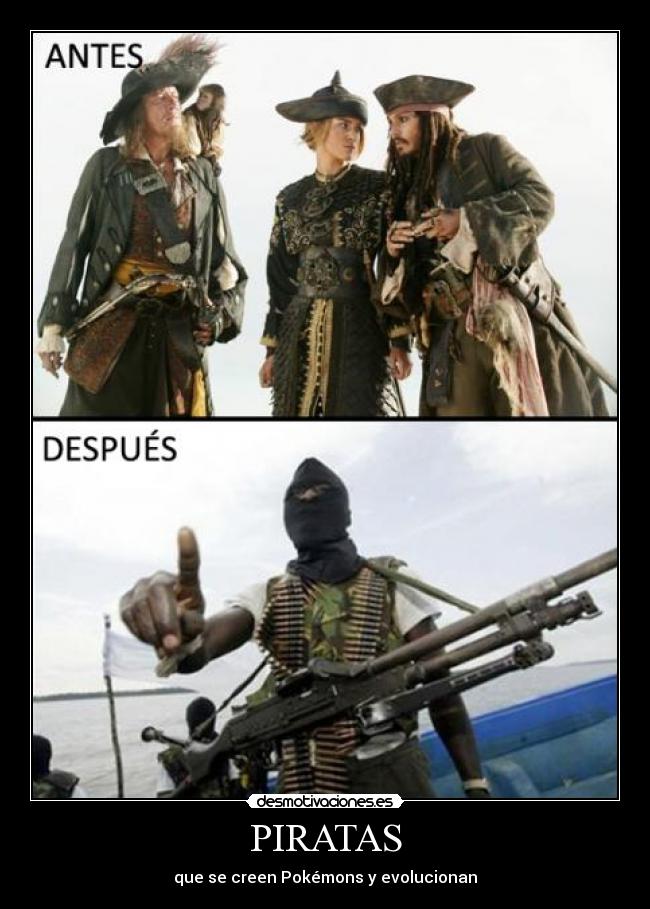 PIRATAS - que se creen Pokémons y evolucionan