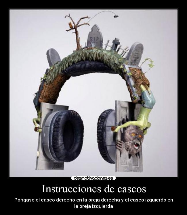 Instrucciones de cascos -