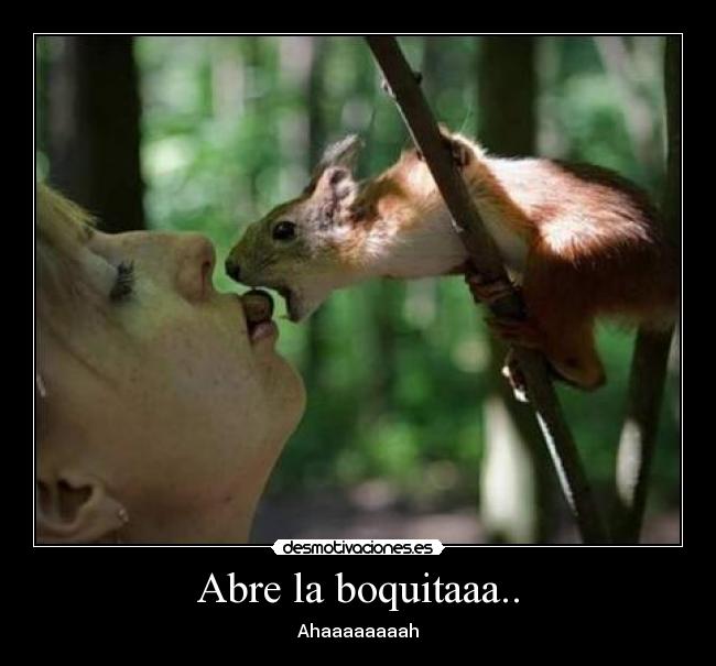 Abre la boquitaaa.. - Ahaaaaaaaah