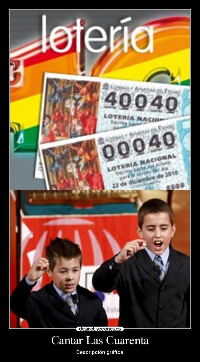 Cantar Las Cuarenta - Descripción gráfica.