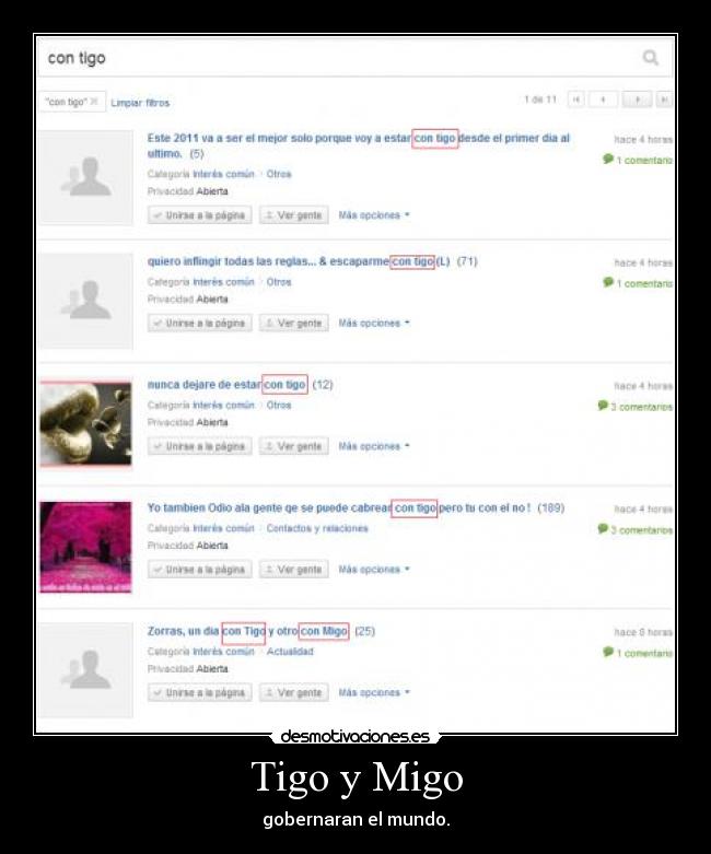 Tigo y Migo - gobernaran el mundo.